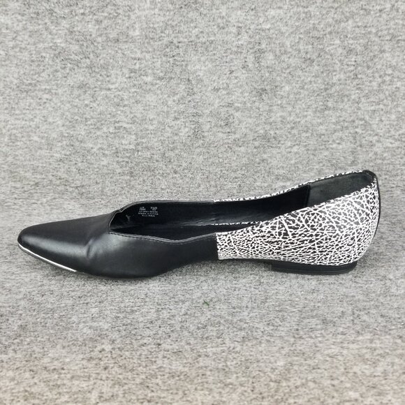 ✅Circus By Sam Edelman Ellissa Ballet Flats Women's 10M Black & White Pattern - Picture 12 of 12